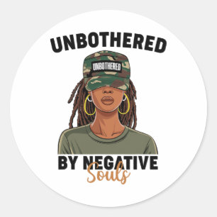 Sticker Rond Mois de l'histoire des Noirs imperturbable par les