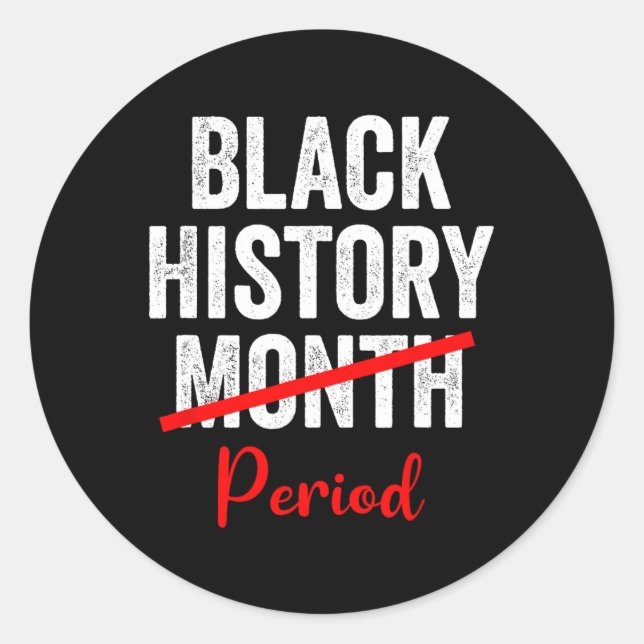Sticker Rond Mois de l'histoire des Noirs Période 1 (Devant)