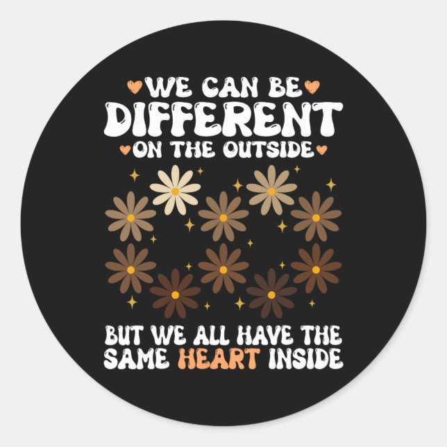 Sticker Rond Mois de l'histoire florale des Noirs (Devant)