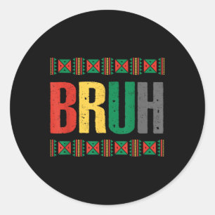 Sticker Rond Mois de l'histoire noire Bruh