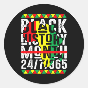 Sticker Rond Mois de l'histoire noire Un mois peut tenir notre