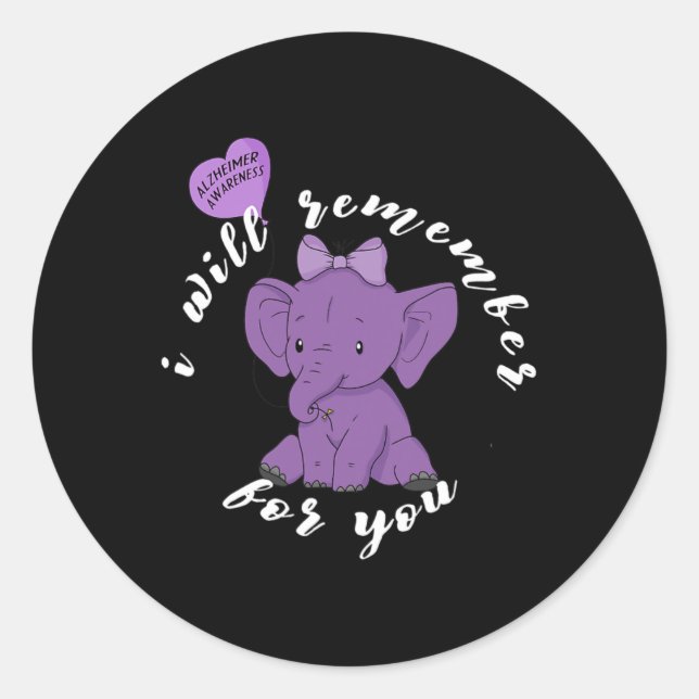 Sticker Rond Mois de sensibilisation à Heimerheimer I Ruban vio (Devant)