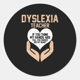 Sticker Rond mois de sensibilisation à la dyslexie, octobre