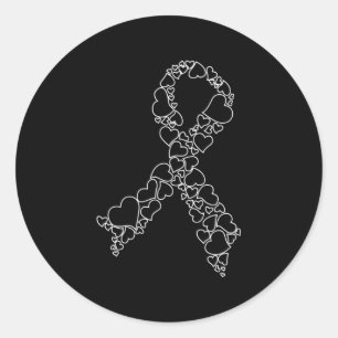 Sticker Rond Mois de sensibilisation à la leucémie cardiaque No