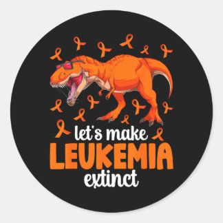 Sticker Rond Mois de sensibilisation à la leucémie Drôle de gue