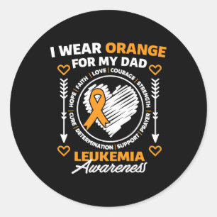 Sticker Rond Mois de sensibilisation à la leucémie Soutien Je P