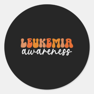 Sticker Rond Mois de sensibilisation à la leucémie Super guerri