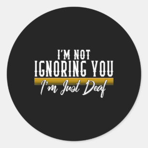 Sticker Rond Mois de sensibilisation Amour Sourd Communauté Aud