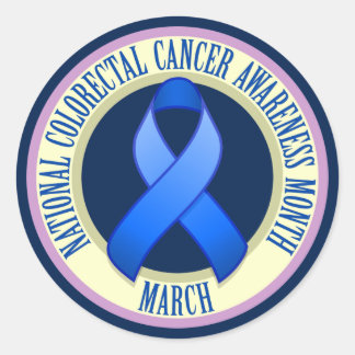 Sticker rond Mois de sensibilisation au cancer col