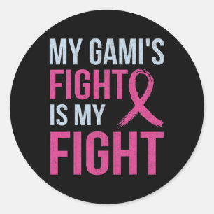 Sticker Rond Mois de sensibilisation au cancer du sein Mon comb