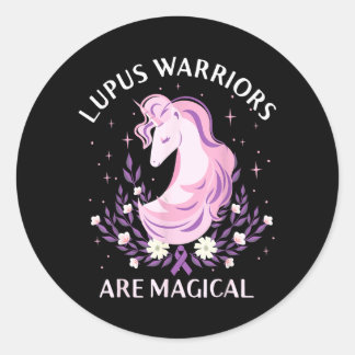 Sticker Rond Mois de sensibilisation au lupus les guerriers du 