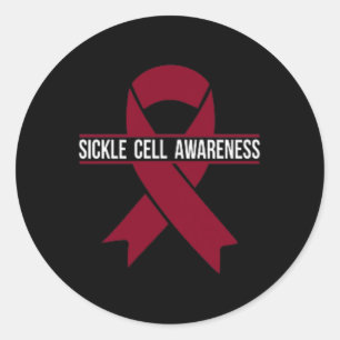 Sticker Rond Mois de sensibilisation aux cellules de faucille P