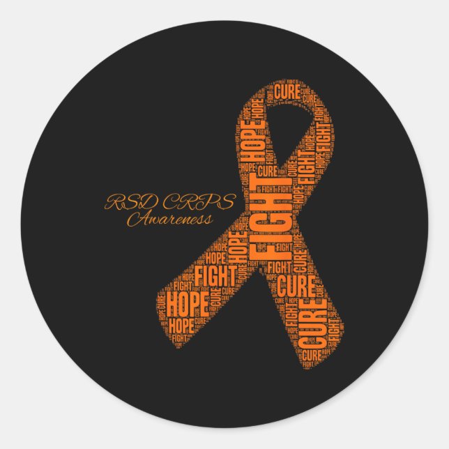 Sticker Rond Mois De Sensibilisation Des Crps Rsd (Devant)