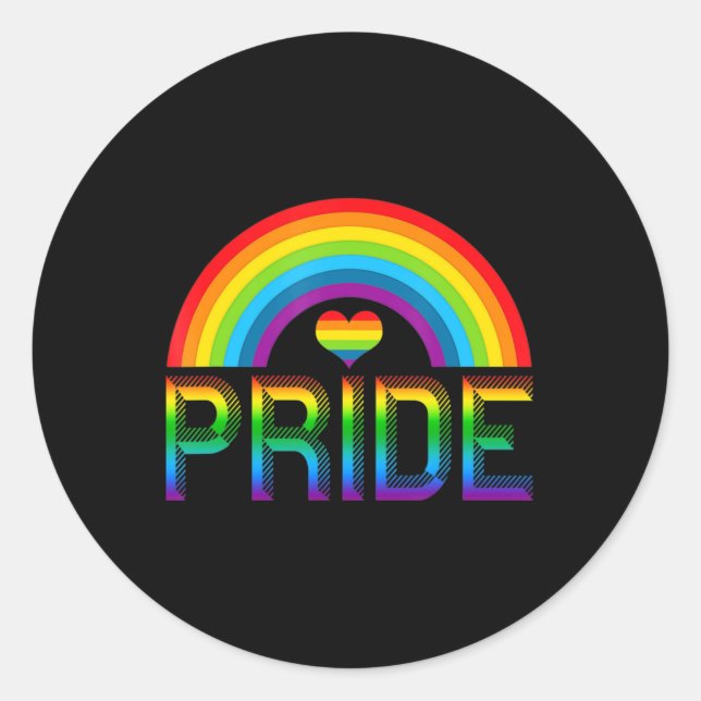 Sticker Rond Mois de sensibilisation LGBT gay pride 2022 (Devant)