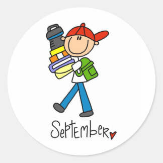 Sticker Rond Mois de septembre