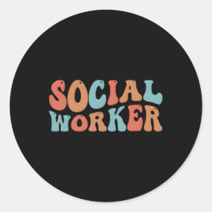 Sticker Rond Mois des travailleurs sociaux Travailleurs sociaux