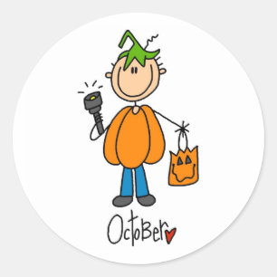 Sticker Rond Mois d'octobre