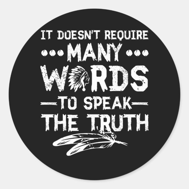 Sticker Rond Mois du patrimoine amérindien (Devant)