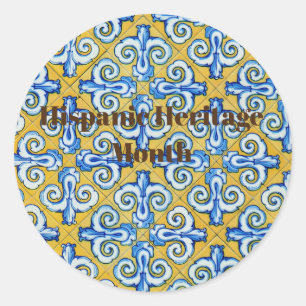 Sticker Rond Mois du patrimoine hispanique