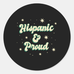 Sticker Rond Mois du patrimoine hispanique national Fière hispa