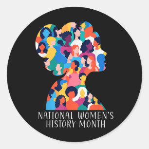 Sticker Rond Mois national de l'histoire des femmes 2025 Histoi
