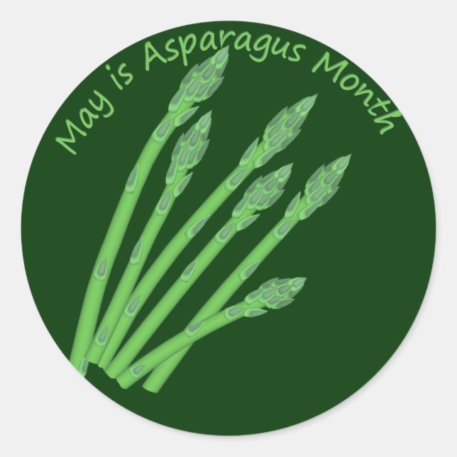 Sticker Rond Mois national des asperges (Devant)