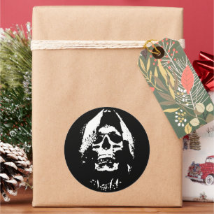 Sticker Rond Moissonneuse d'âmes : la peur incarne