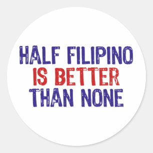 Sticker Rond Moitié philippin