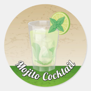 Sticker Rond Mojito