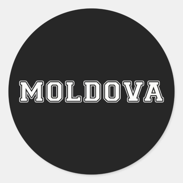 Sticker Rond Moldavie (Devant)