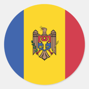 Sticker rond Moldavie