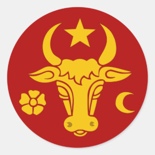 Sticker Rond Moldavie, Moldova