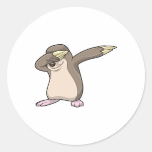 Sticker Rond Mole à Hip hop Dance Dab