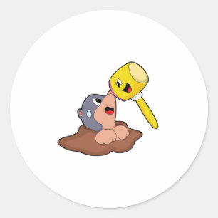 Sticker Rond Mole Hammer