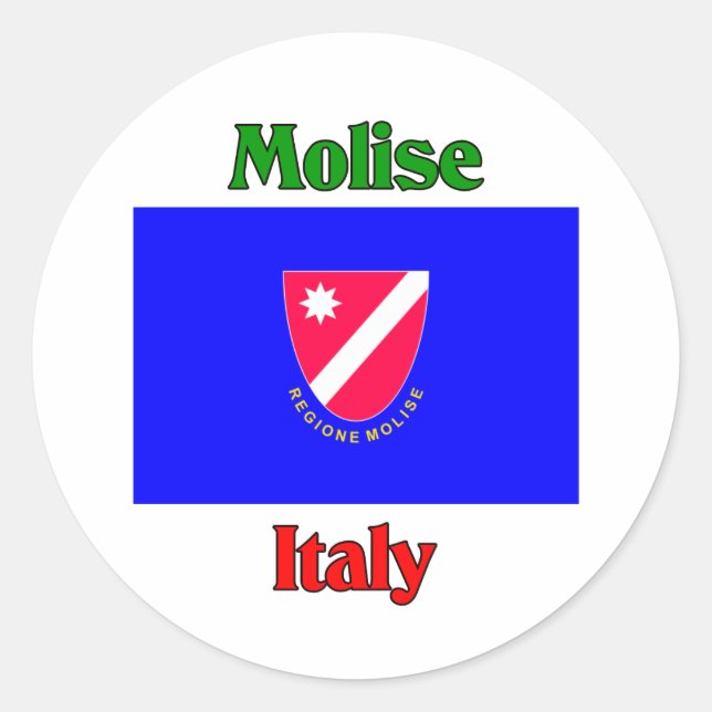 Sticker Rond Molise Italie (Devant)