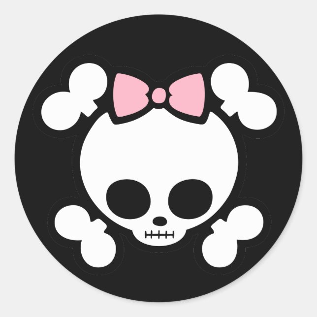 Sticker Rond Molly Bow (Devant)