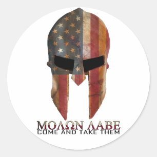 Sticker Rond Molon Labe