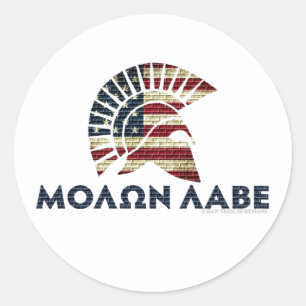 Sticker Rond Molon Labe !