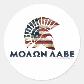 Sticker Rond Molon Labe !