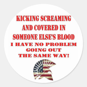 STICKER ROND MOLON LABE