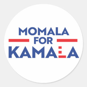 Sticker Rond Momala pour Kamala Harris