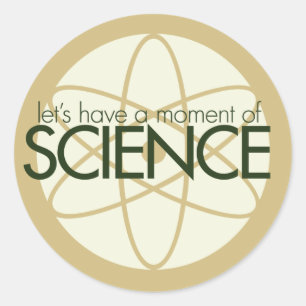 Sticker Rond Moment de la science