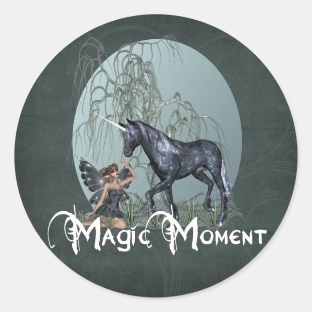 Sticker Rond Moment magique (Devant)
