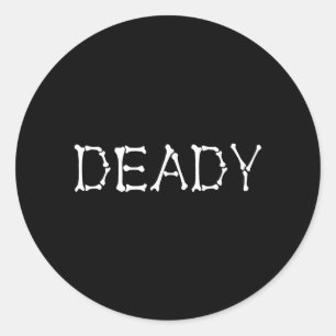 Sticker Rond Momie et drôle de couple assorti Halloween