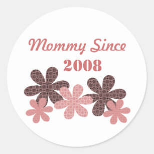 Sticker Rond Momie Fleur Personnalisable Depuis Stickers, Bourg