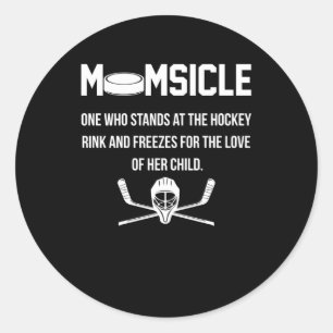 Sticker Rond Momsicle hockey