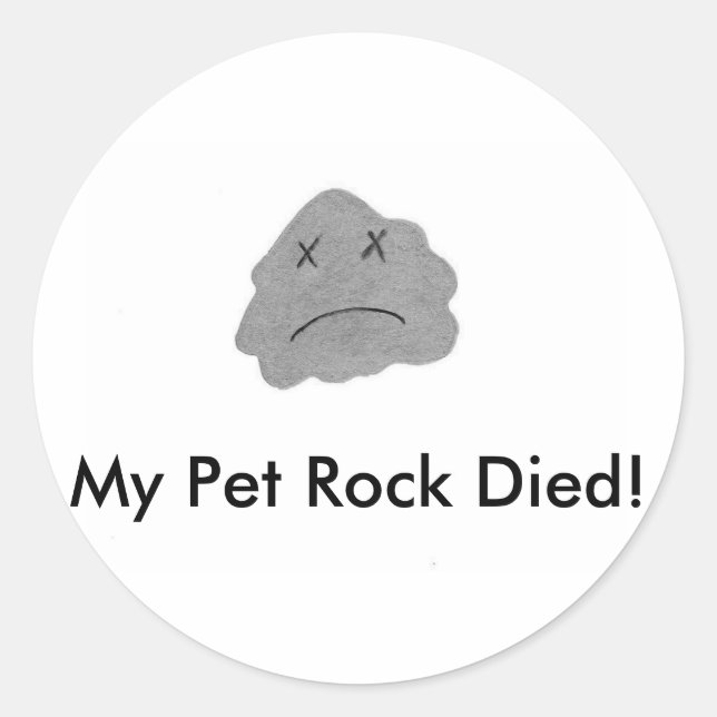 Sticker Rond Mon Animal Rock Est Mort ! (Devant)