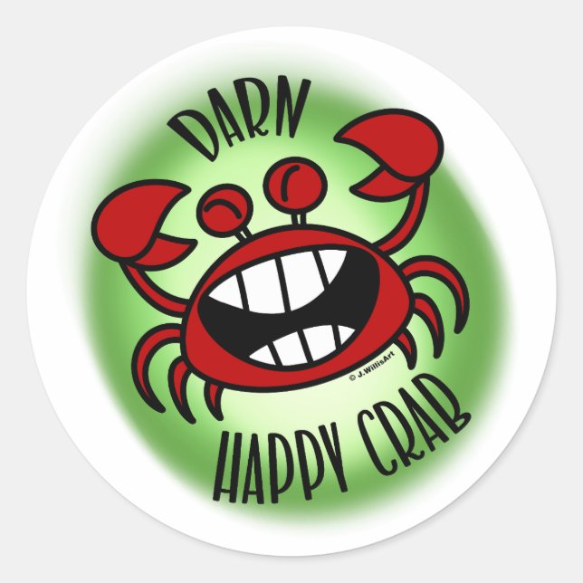 Sticker Rond Mon Beau Crabe ! (Devant)