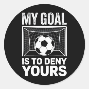 Sticker Rond Mon but est de nier aux fans de football les S com
