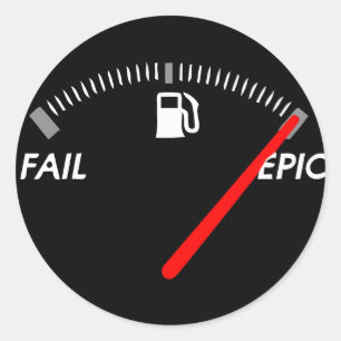 Sticker Rond Mon char sur les chevalets épopés